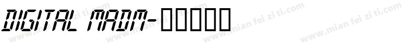 digital madm字体转换